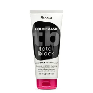 FANOLA Maschera colorante capelli TOTAL BLACK 200 ML