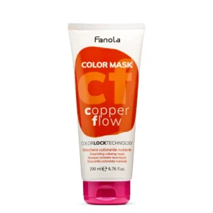 Fanola Color Mask Copper Flow, Maschera Pigmentata Nutriente per Capelli Scuri Naturali o Trattati ad Azione Condizionante per un Colore Vivido e Luminoso, Senza Siliconi, 200 ml
