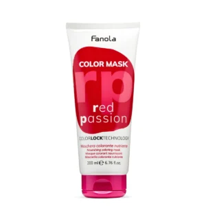 Fanola Color Mask Red Passion, Maschera Pigmentata Nutriente per Capelli Scuri Naturali o Trattati ad Azione Condizionante per un Colore Vivido e Luminoso, 200 ml