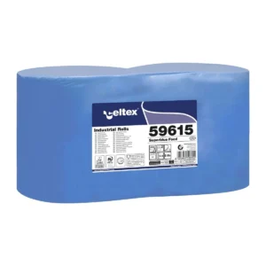 ROTOLONE DI CARTA BLU FOOD 3 VELI 500 STRAPPI CELTEX 59615 - CONFEZIONE 2 ROTOLONI