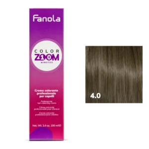 CREMA COLORE PER CAPELLI 100 ML COLORZOOM 10 MINUTI 4.0 CASTANO-FANOLA