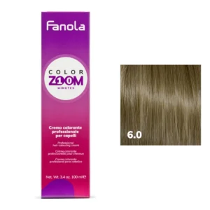 CREMA COLORE PER CAPELLI 100 ML COLORZOOM 10 MINUTI 6.0 BIONDO SCURO-FANOLA