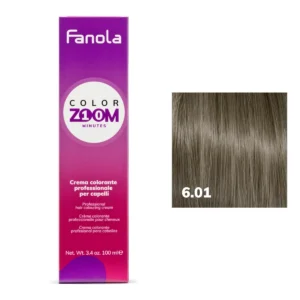 TINTURA CAPELLI 100ML COLORZOOM 10MINUTI 6.01 BIONDO SCURO NAT.LE CENERE FANOLA