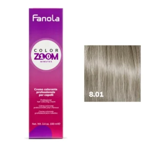 TINTURA CAPELLI 100ML COLORZOOM 10MINUTI 8.01 BIONDO CHIARO NAT.LE CENERE-FANOLA