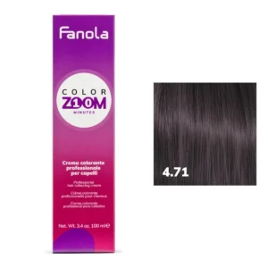 TINTURA PER CAPELLI 100ML COLORZOOM 10 MINUTI 4.71 CASTANO MARRONE FREDDO-FANOLA