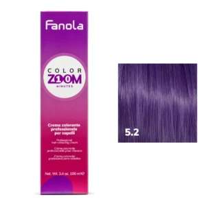 CREMA COLORE CAPELLI 100 ML COLORZOOM 10 MINUTI 5.2 CASTANO CHIARO VIOLA-FANOLA