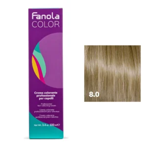 FANOLA - Crema tintura per capelli, 100 ml, 8.0, biondo chiaro