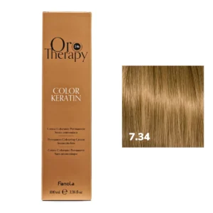 FANOLA TINTURA ORO THERAPY COLOR KERATIN SENZA AMMONIACA 7.34
